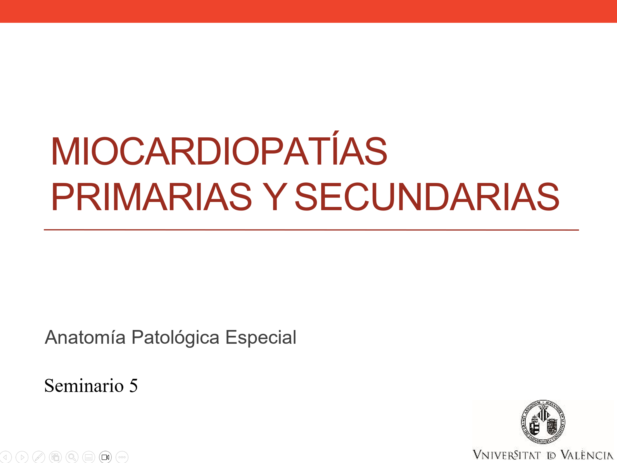 Seminario 5  Miocardiopatías